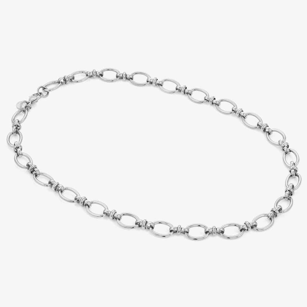 Nomination Short Affinity Stainless Steel Oval Link Necklace 028604/001