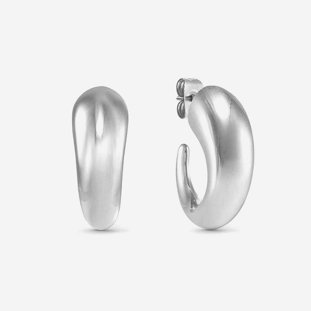 Nomination Silver Ecclettica Tapered Dome Earrings