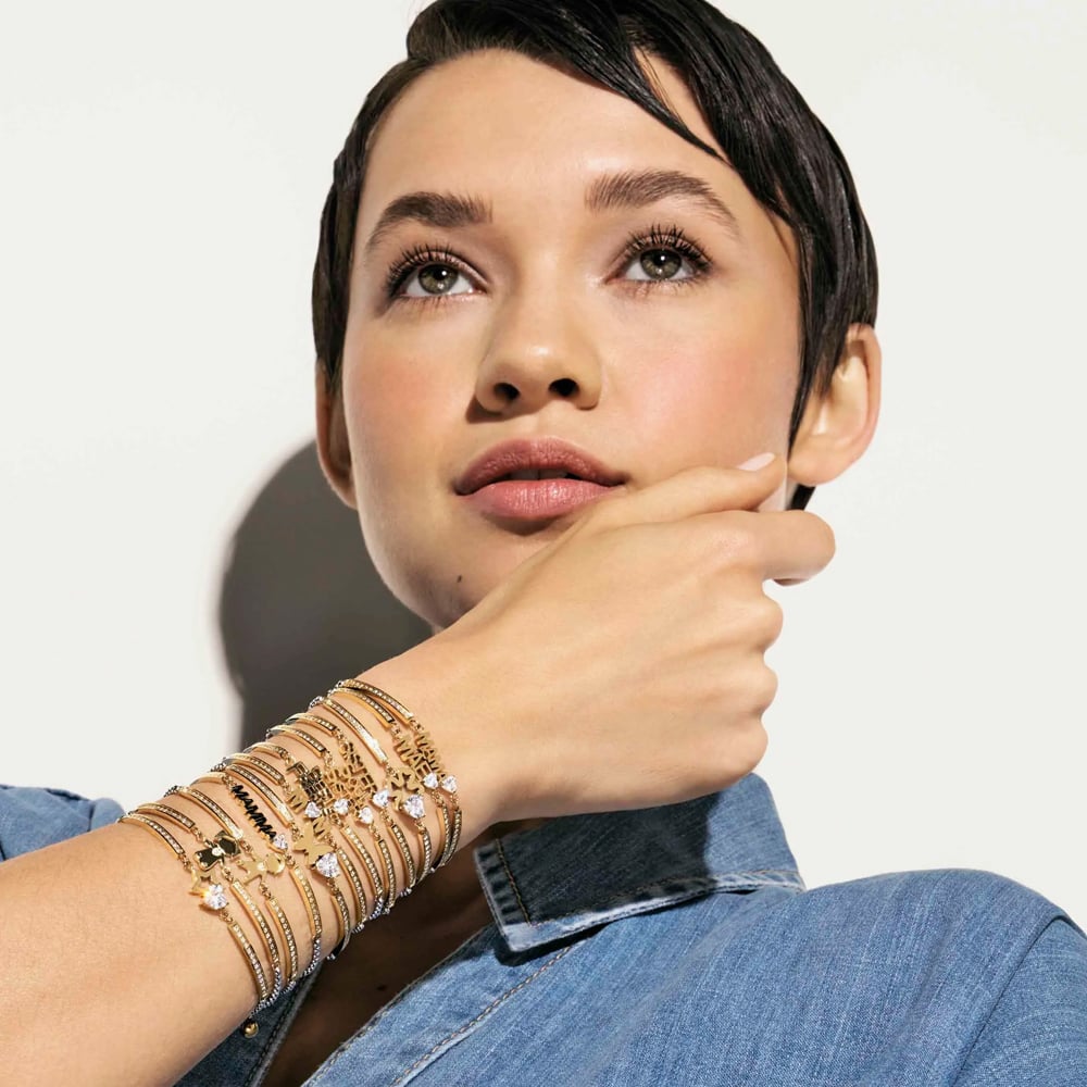 Nomination Milleluci Stainless Steel & Yellow PVD Soul Sister Bracelet 028027/007