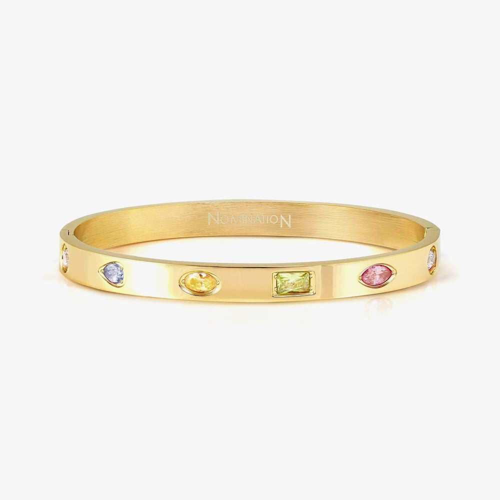 Nomination Pretty Bangles Stainless Steel &amp; Yellow PVD Multi