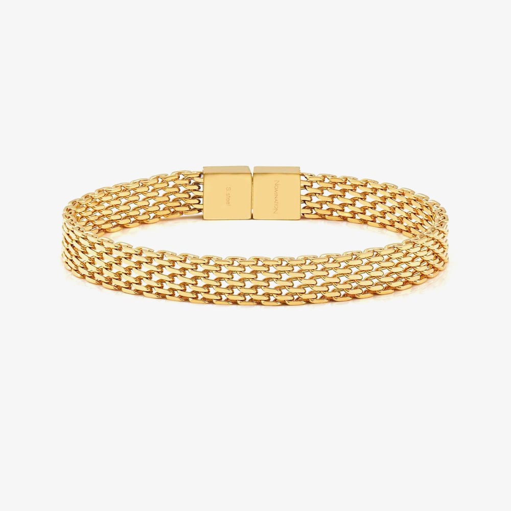 Nomination Wear &amp; Style Yellow Gold Tone Plated Milanese Chain Bracelet 134501/012 (S)
