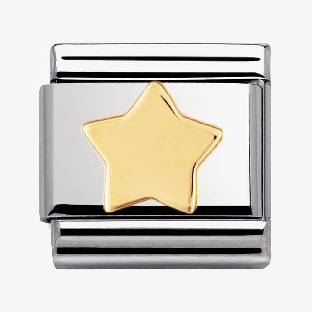 Nomination CLASSIC Gold Daily Life Flat Star Charm 030110/17