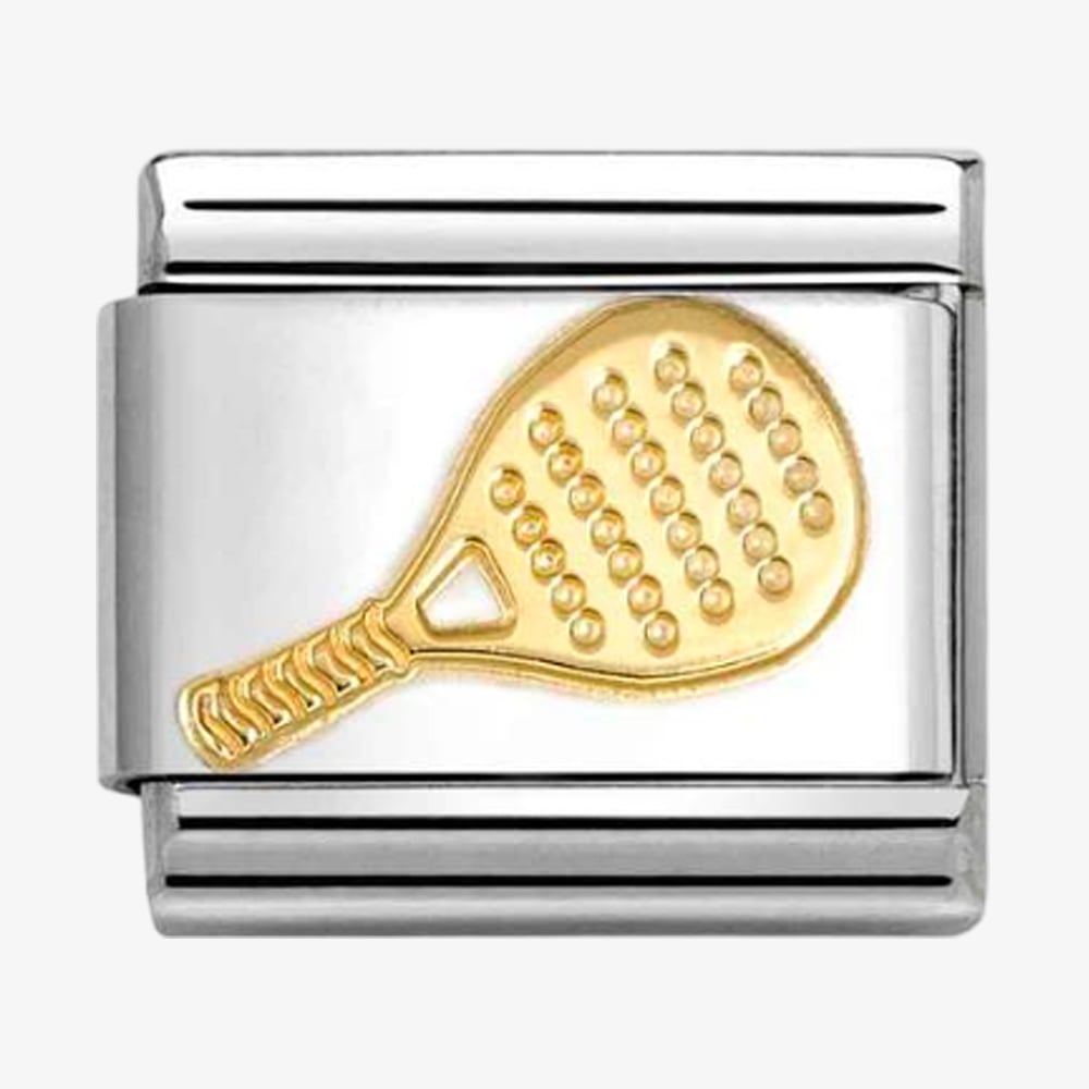 Nomination CLASSIC Gold Tennis Racket Charm 030106/26