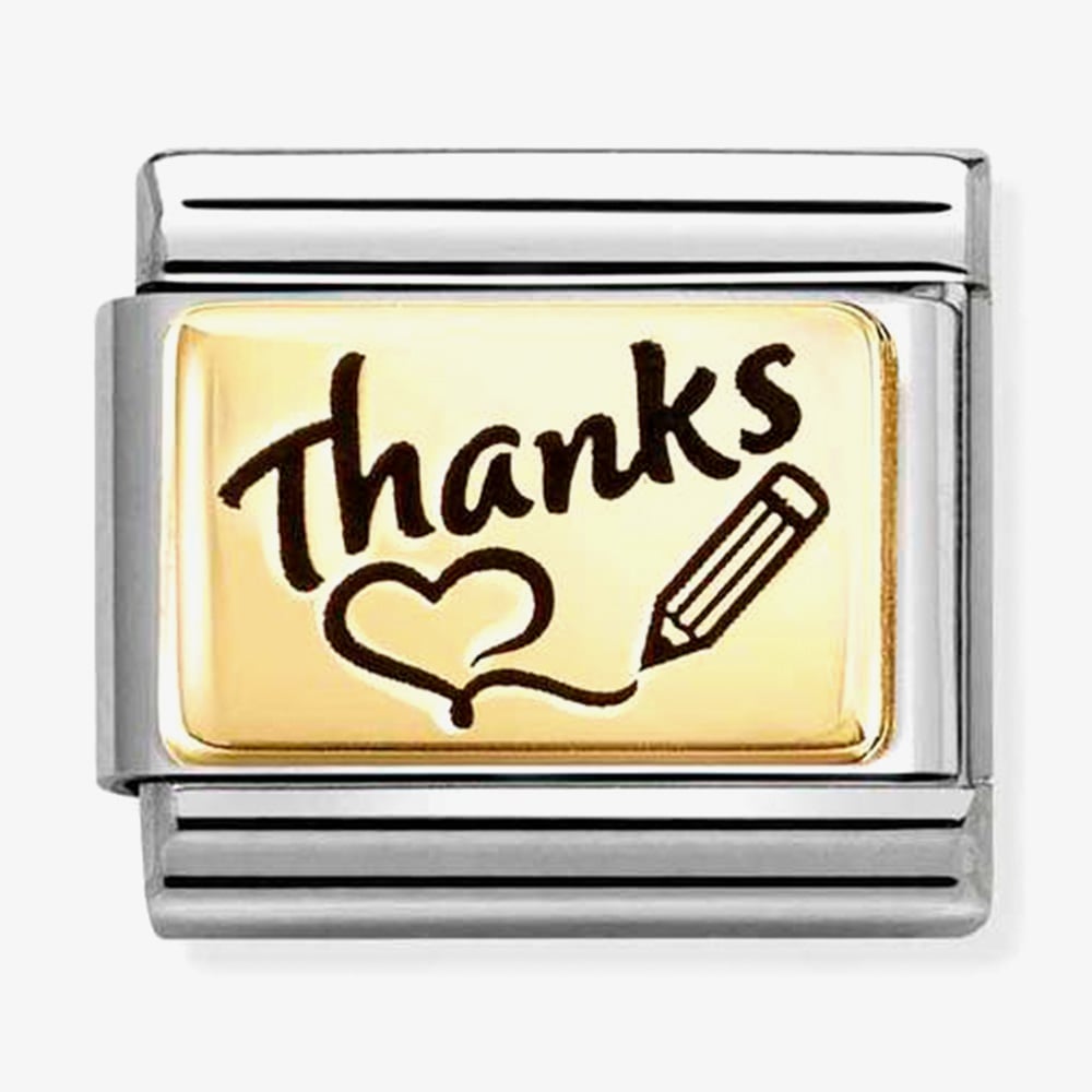 Nomination Thanks Pencil Charm