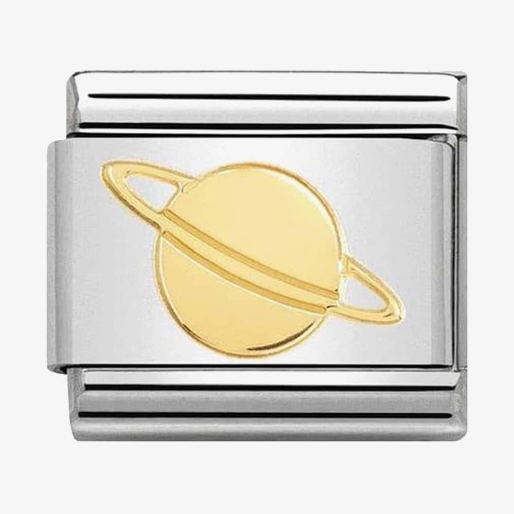 Nomination CLASSIC Gold Cosmo Relief Planet Charm 030161/10