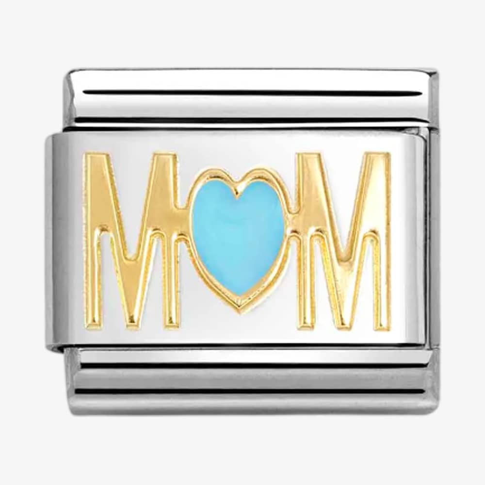 Product photograph of Nomination Classic Mom With Blue Enamel Charm 030272 83 from The Jewel Hut