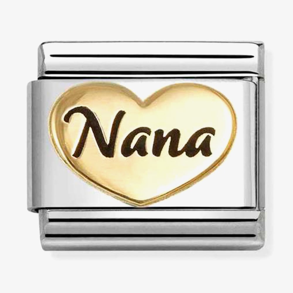Nomination Gold Nana Heart Charm