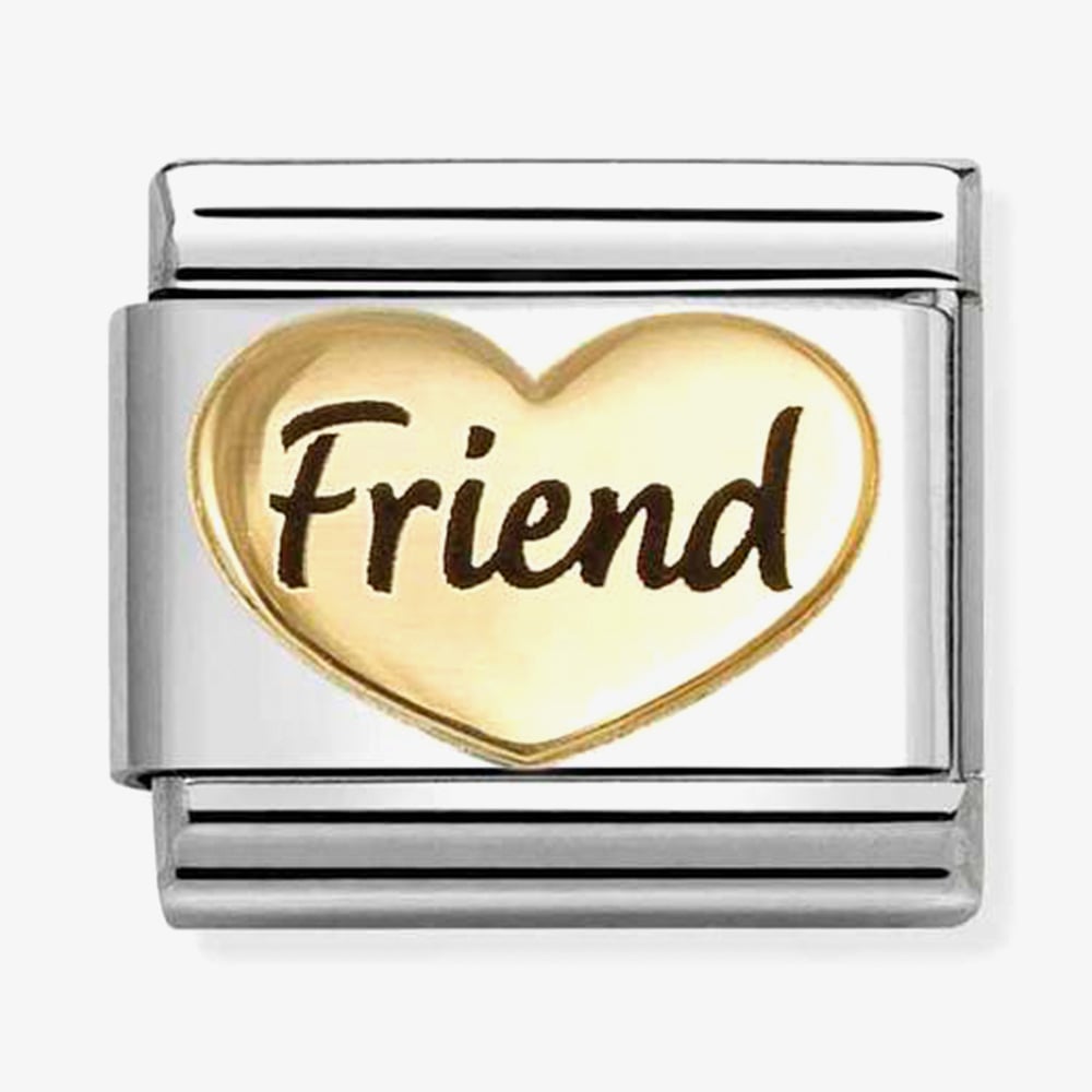 Nomination Gold Friends Heart Charm