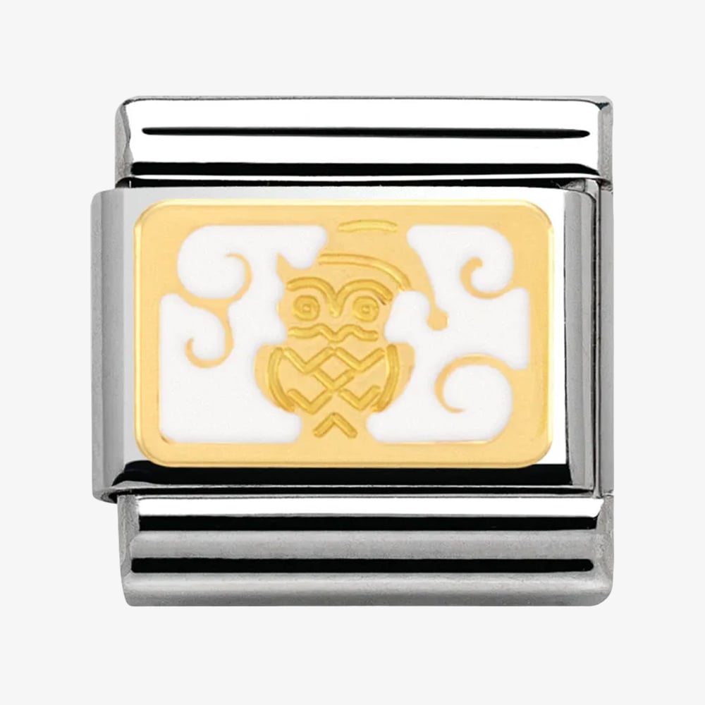 Nomination Christmas White Owl Charm 030282/16