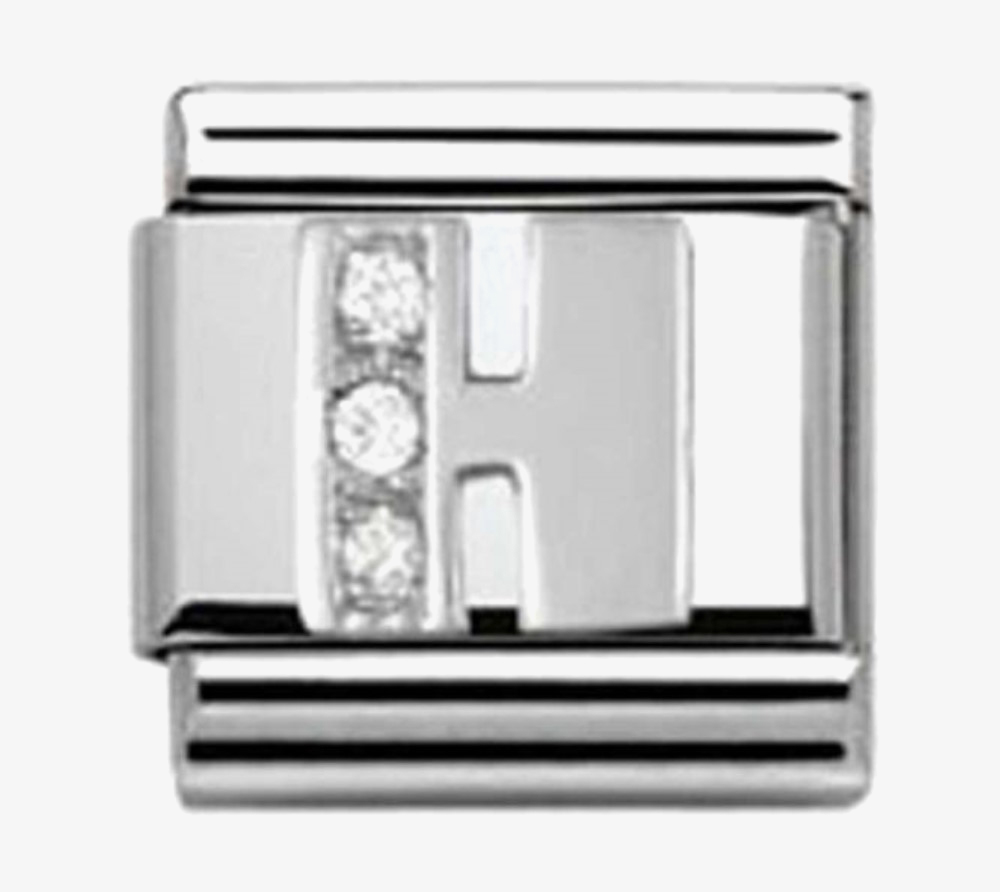 Nomination CLASSIC Silvershine Letter H Charm 330301/08
