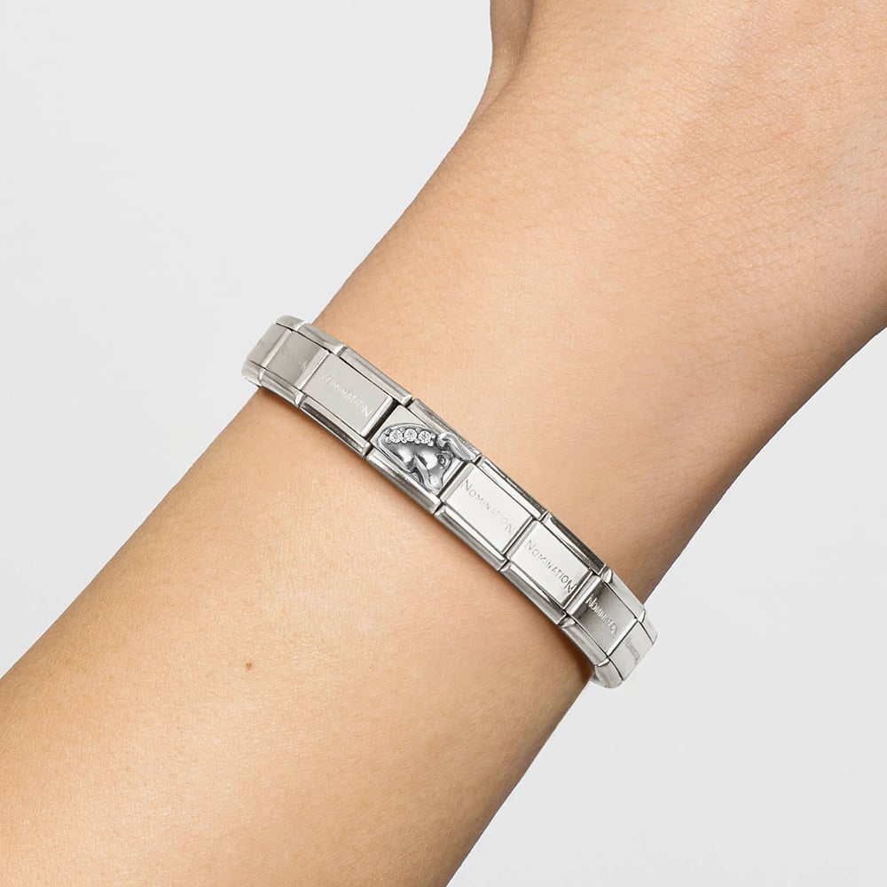 Nomination CLASSIC Silvershine Sterling Silver Cubic Zirconia Taurus Charm 330326/02