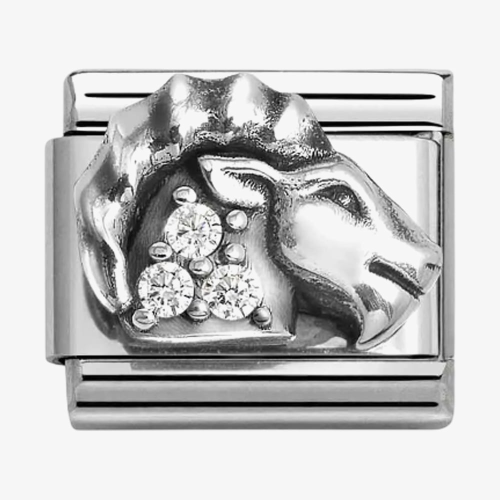 Nomination Crystal Capricorn Goat Charm