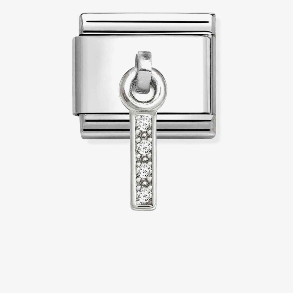 Nomination Silver CZ Dangle I Charm