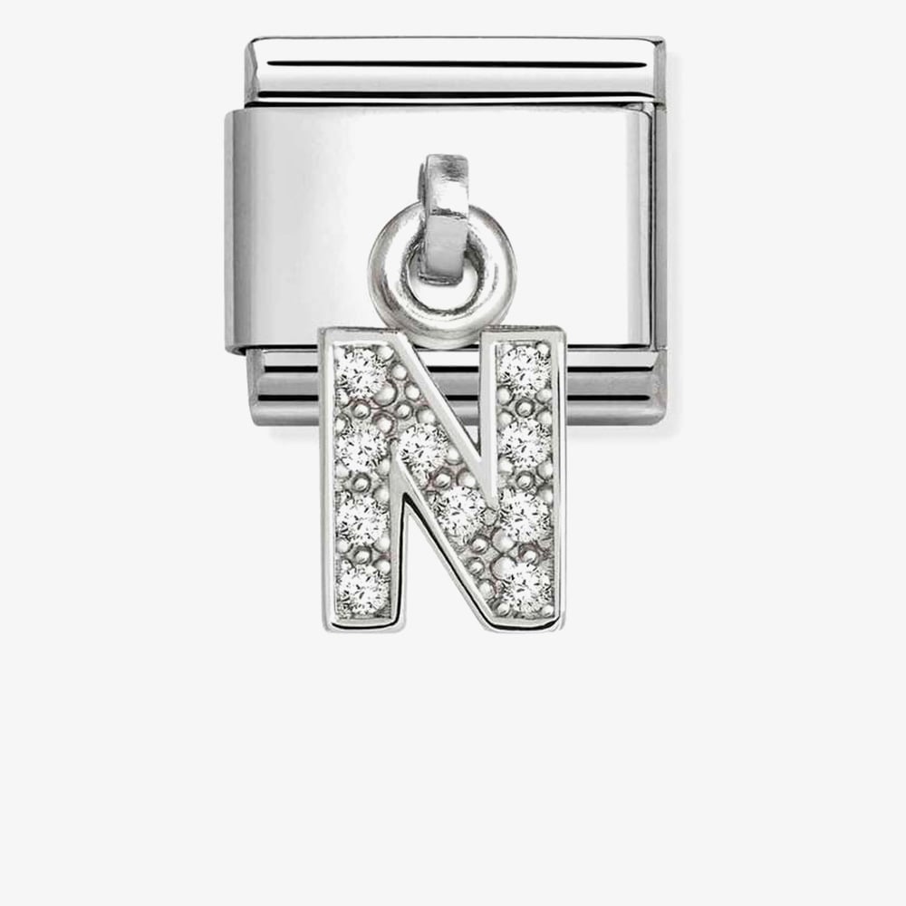 Nomination Silver CZ Dangle N Charm