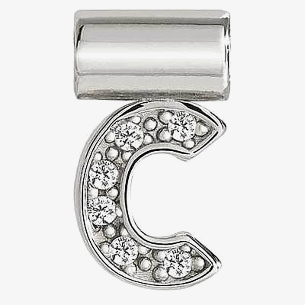 Nomination SeiMia Silver Cubic Zirconia Letter C Pendant 147115/003