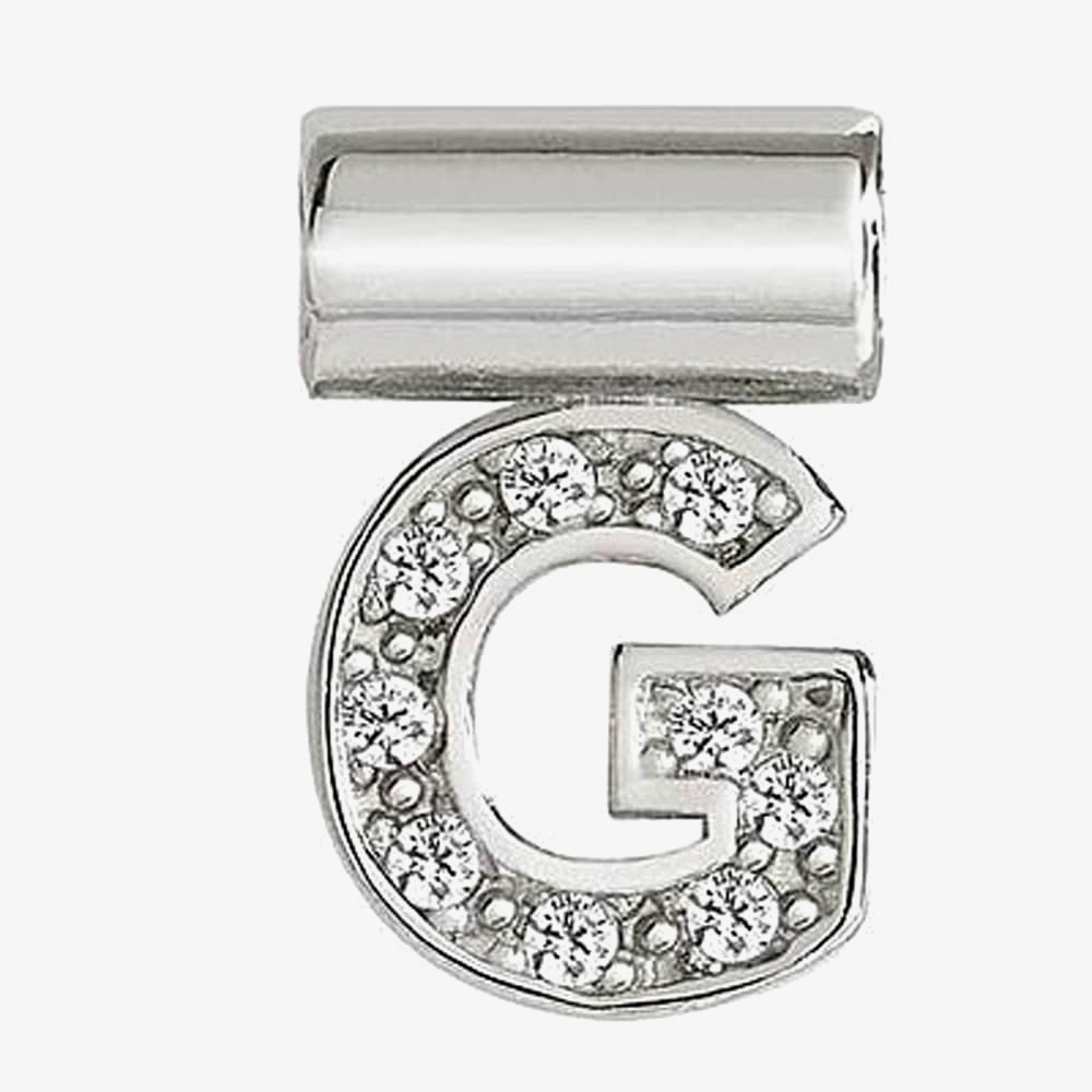 Nomination SeiMia Silver Cubic Zirconia Letter G Pendant 147115/007