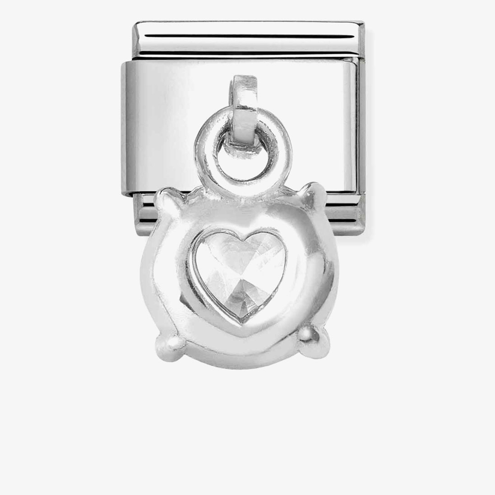 Nomination CLASSIC Round Cubic Zirconia Dangle Charm 331812/09