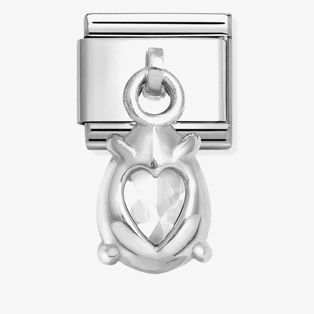 Nomination CLASSIC Pear-Shaped Cubic Zirconia Dangle Charm 331812/10