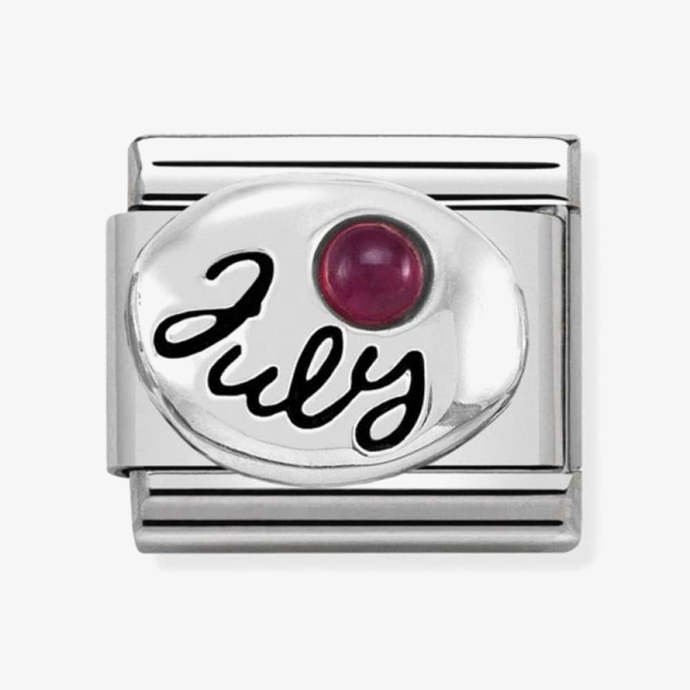 Nomination CLASSIC Silvershine Symbols July Ruby Birthstone Charm 330505/07