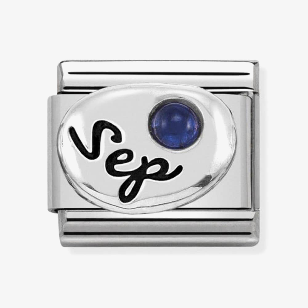 Nomination CLASSIC Silvershine Symbols September Sapphire Birthstone Charm 330505/09