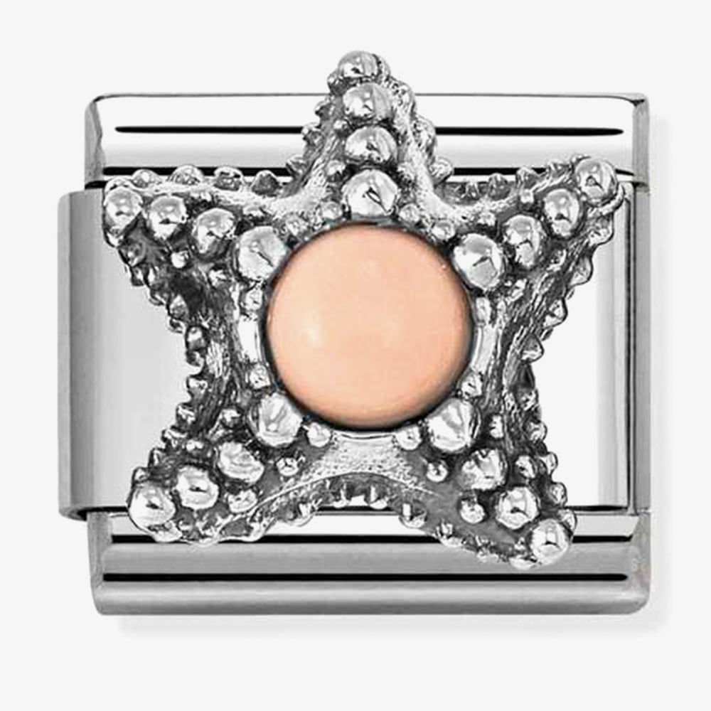 Nomination Coral Pink Starfish Charm
