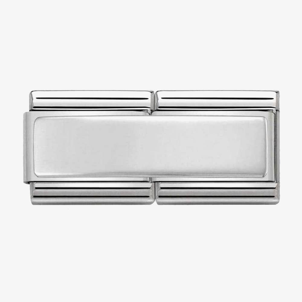 Nomination CLASSIC Silvershine Engravable Smooth Double Charm 330710/01