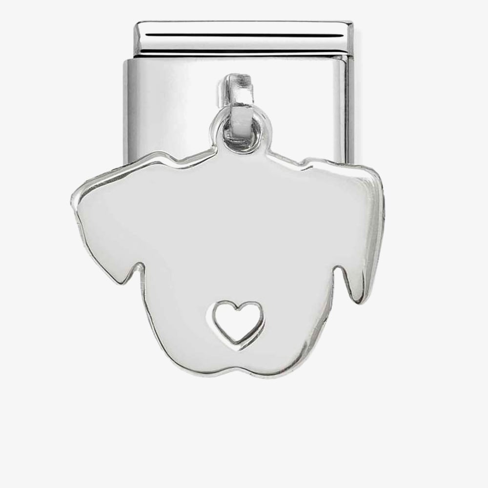 Nomination Silver Dog Pendant Charm