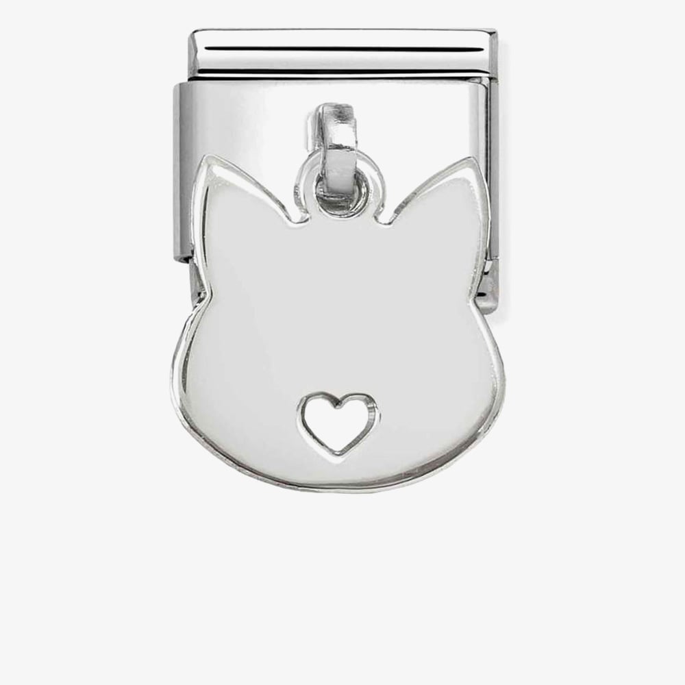 Nomination Silver Cat Pendant Charm