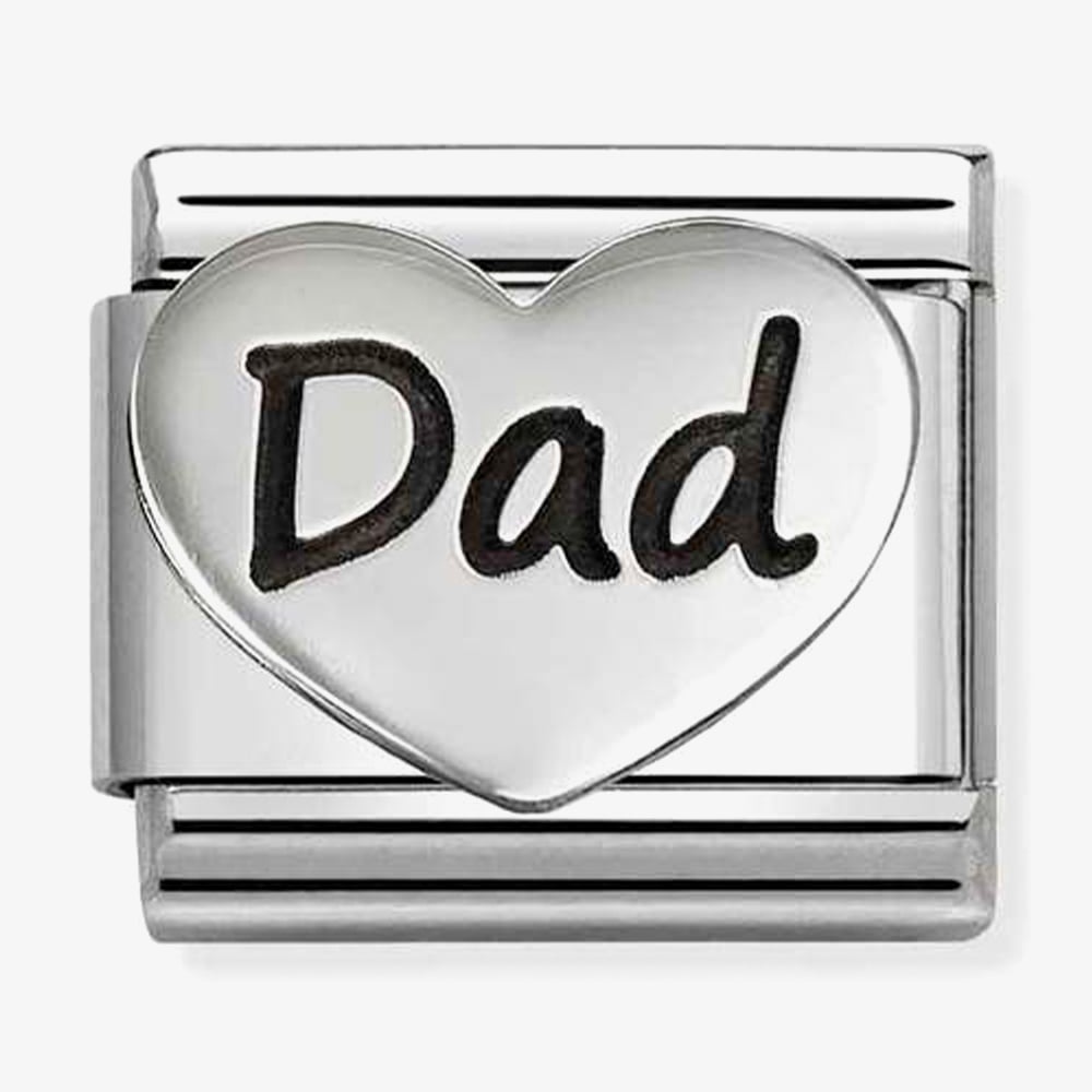 Nomination Composable Classic Dad Heart Charm 330114/24