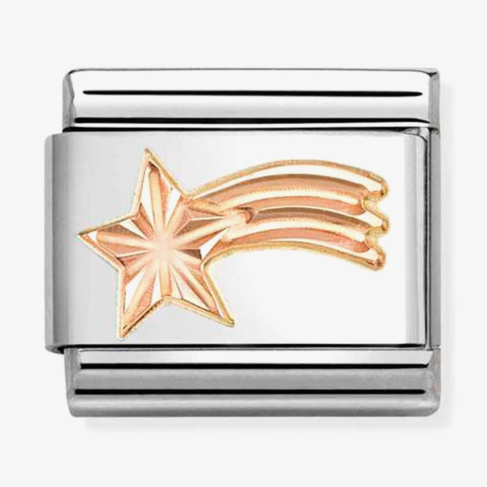 Nomination Rose Gold Comet Star Charm