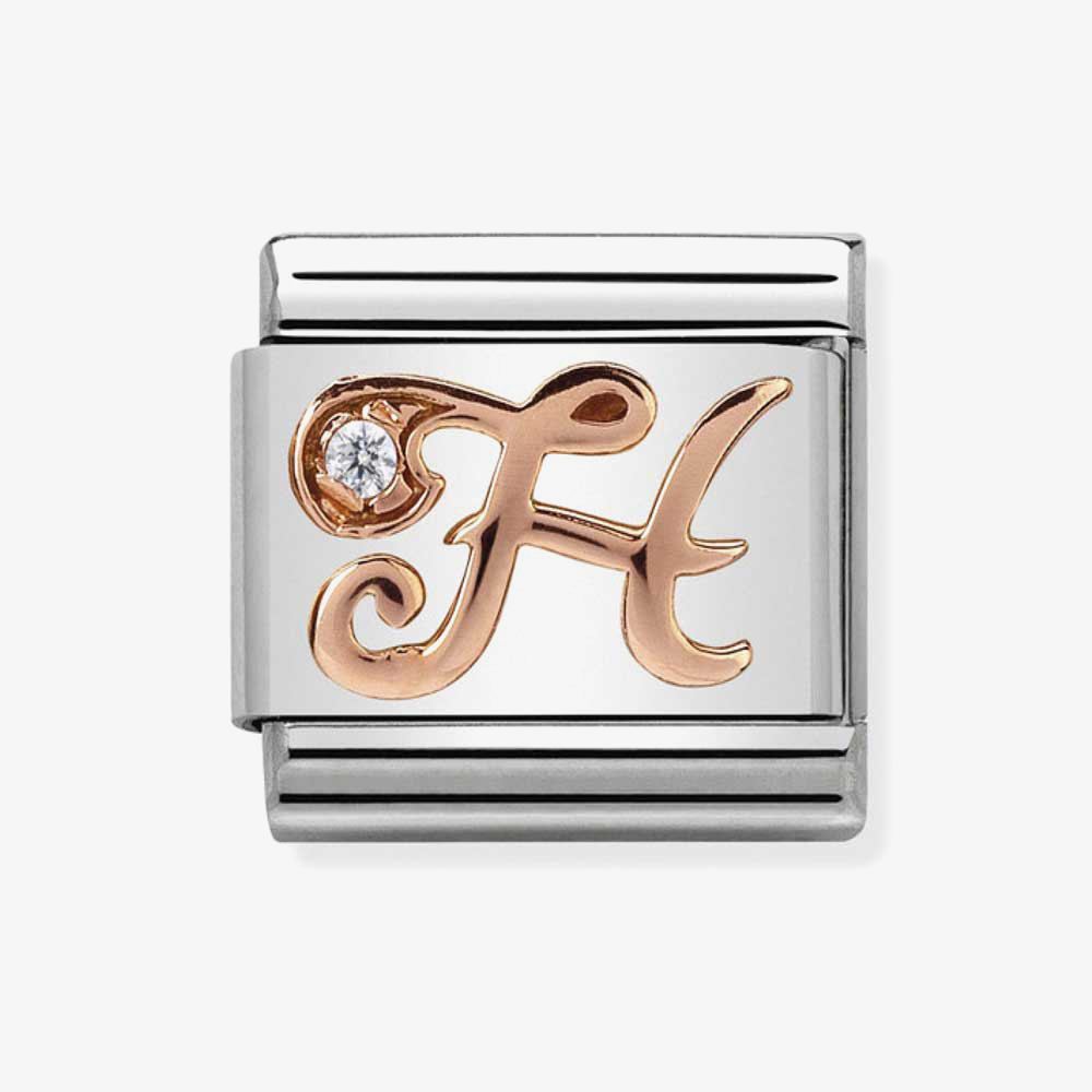 Nomination CLASSIC Rose Gold Letters H Charm 430310/08
