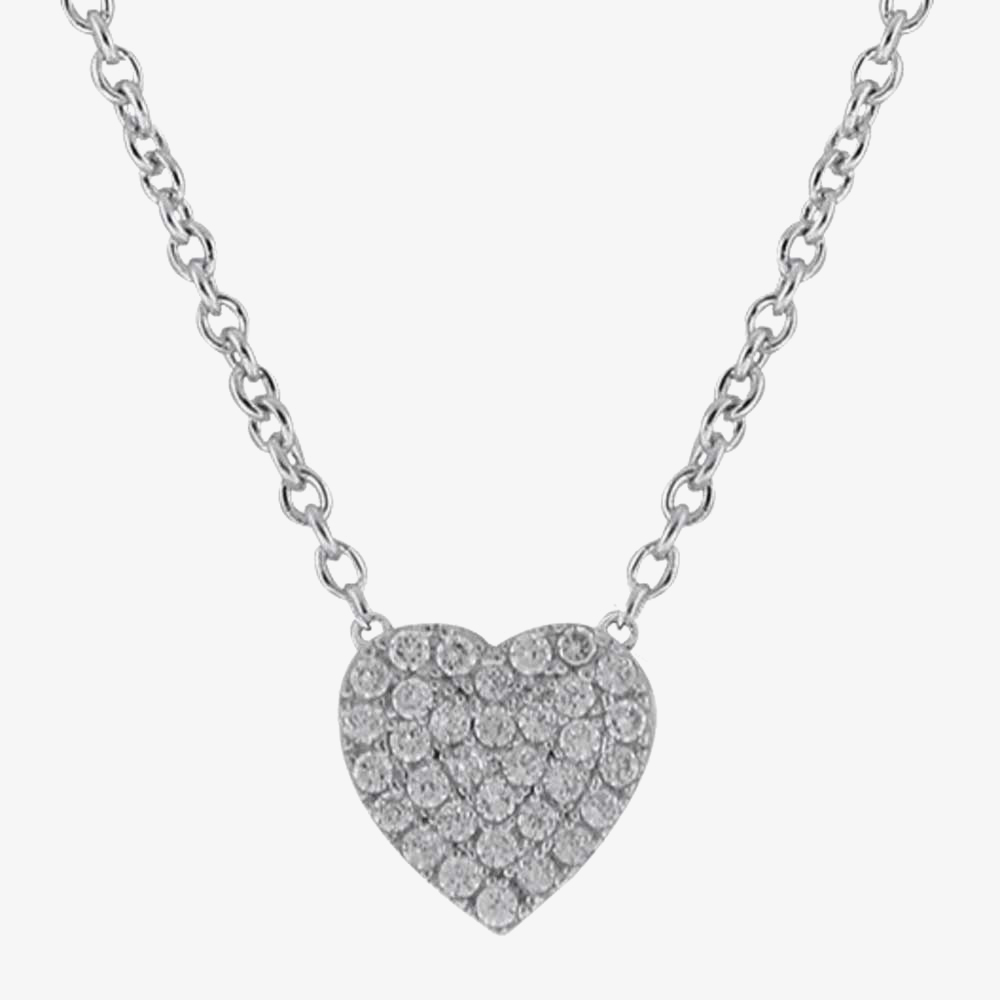 Crislu 'Miss CRISLU' Heart Pavé Necklace 9010069N13CZ