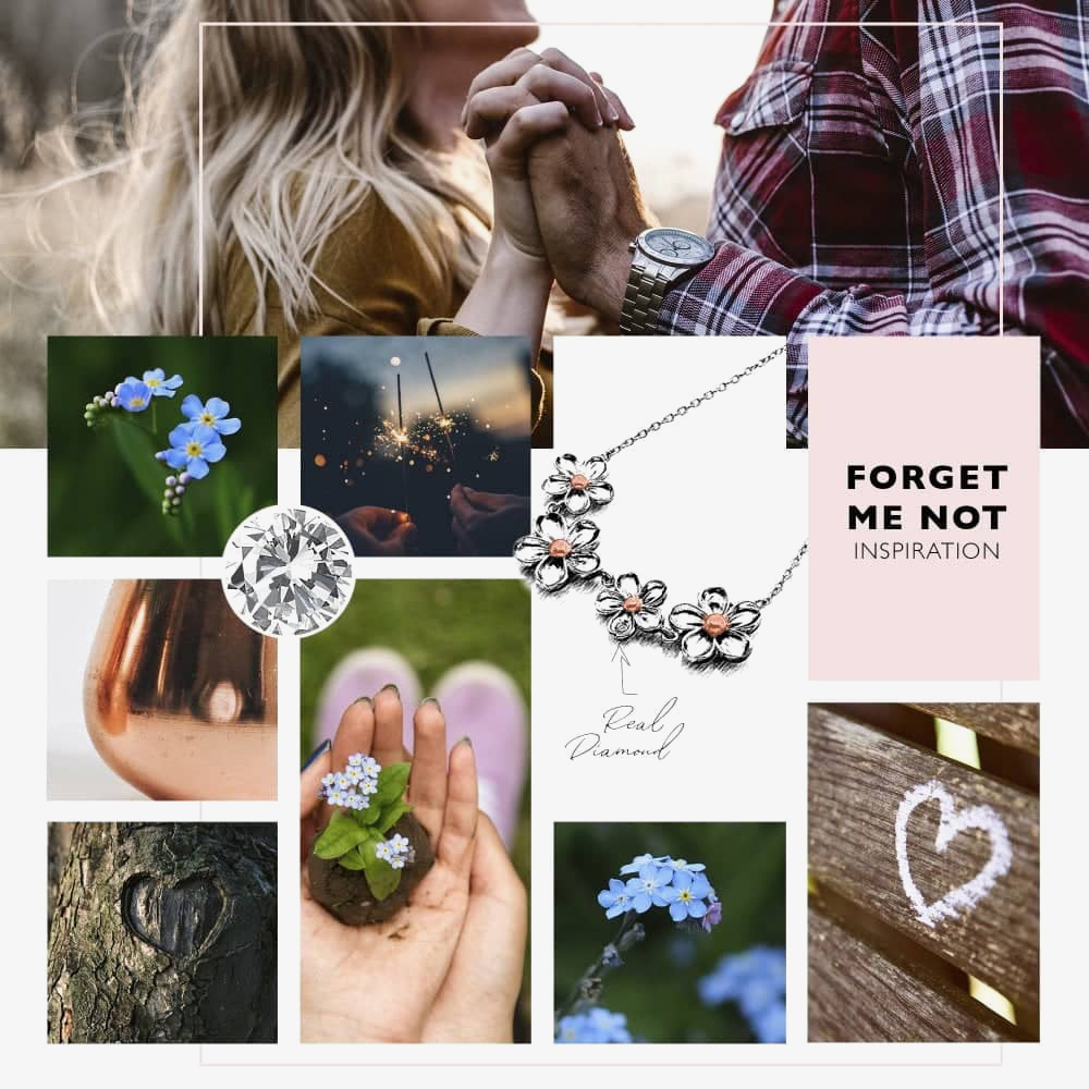 Hot Diamonds Forget Me Not Necklace DN140