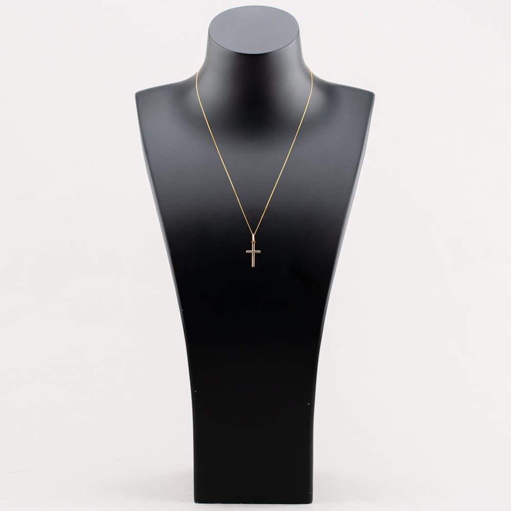 9ct Yellow Gold Cross Pendant Necklace 1.64.2641