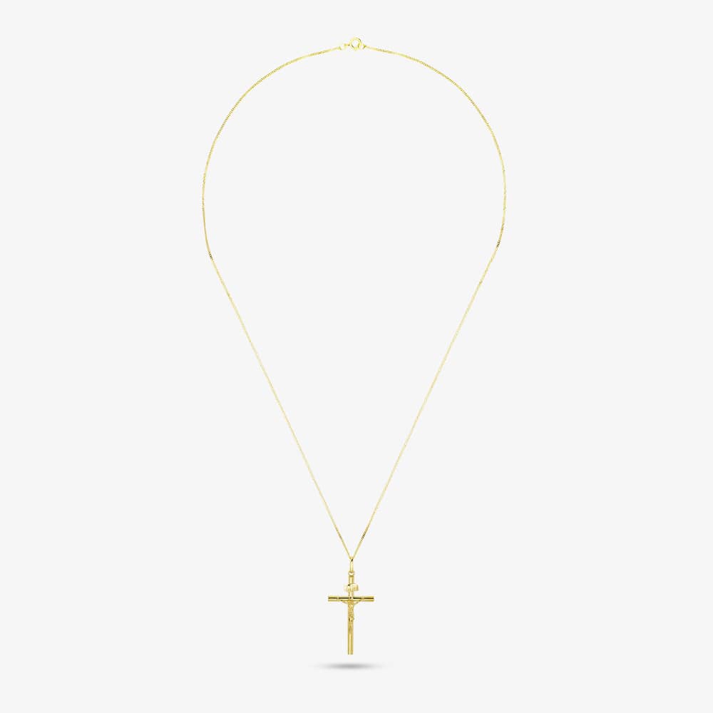 9ct Yellow Gold Large Crucifix Pendant 1.64.0063