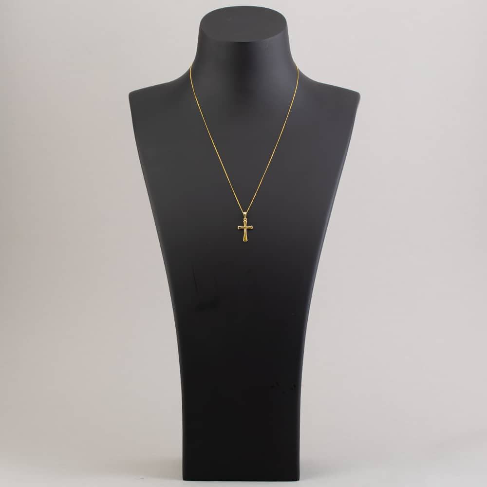9ct Yellow Gold Plain Cross Pendant GCS1