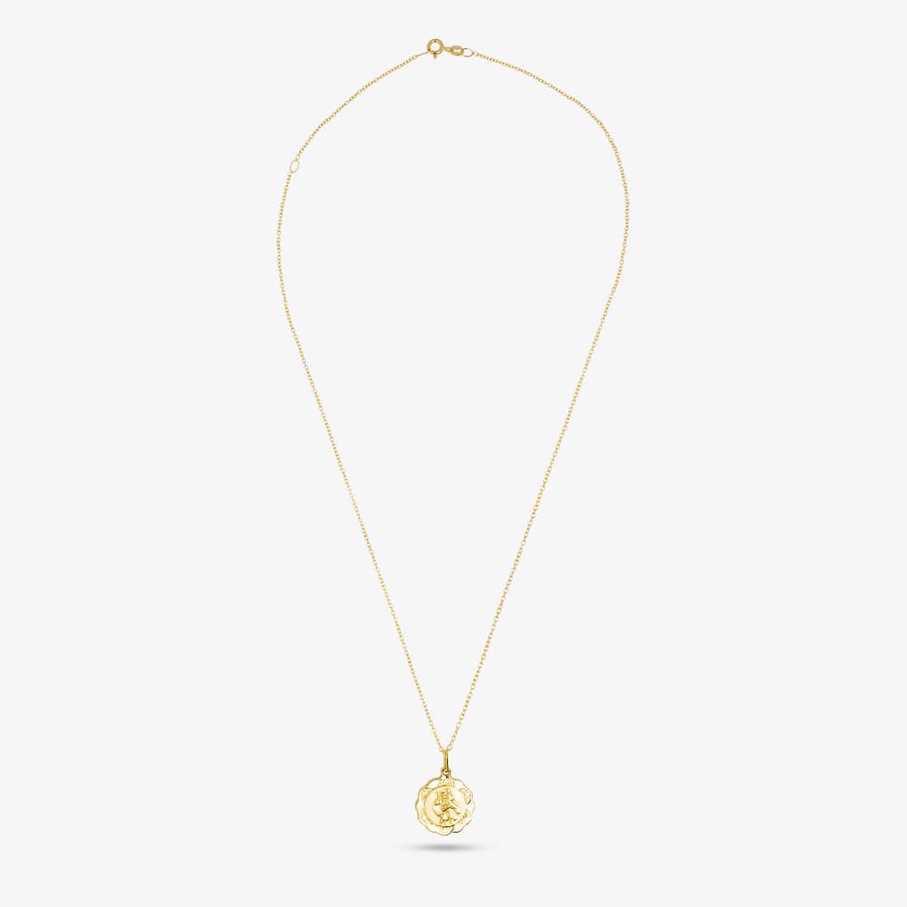 9ct Gold St Christopher and Chain SC060 CN824-18