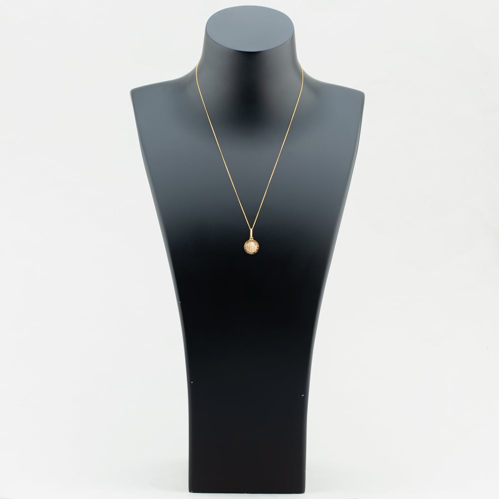 9ct Yellow Gold St Christopher Necklace 1.61.7609
