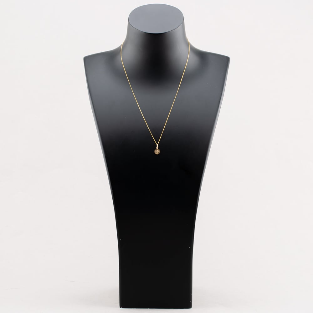 9ct Yellow Gold St Christopher Pendant Necklace 1.64.2939