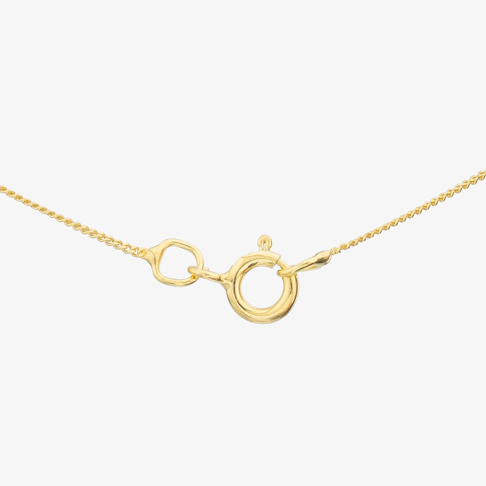 9ct Gold Clown Pendant Necklace NBE041