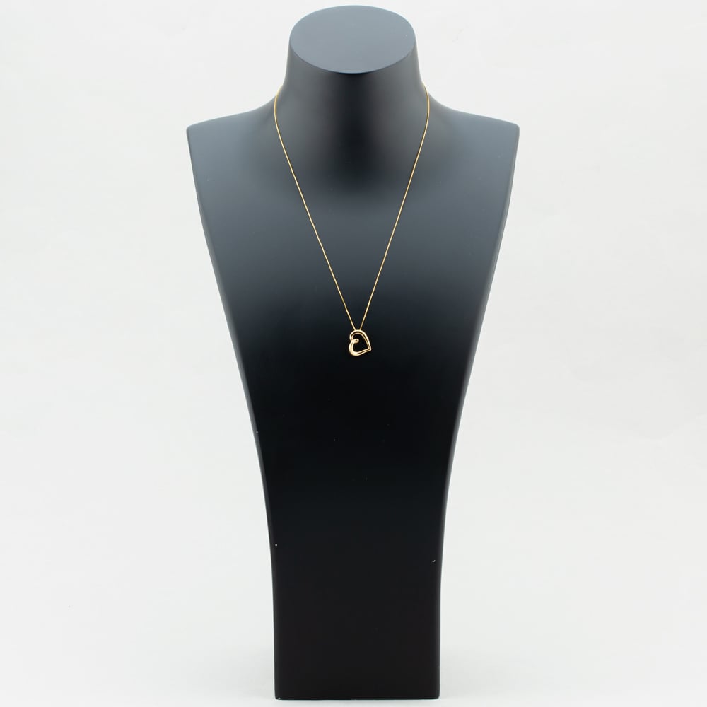 9ct Yellow Gold Open Heart Pendant GP2173 GN141