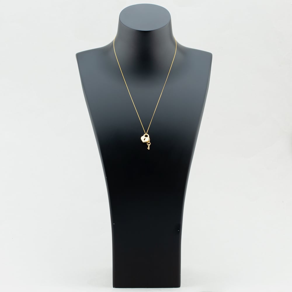 9ct Yellow Gold Padlock and Key Pendant 1.61.9929