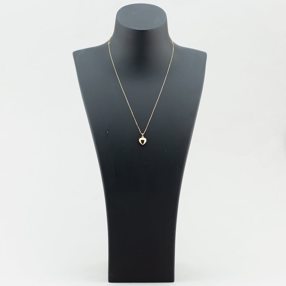 9ct Yellow Gold Polished 3D Heart Necklace GP2261