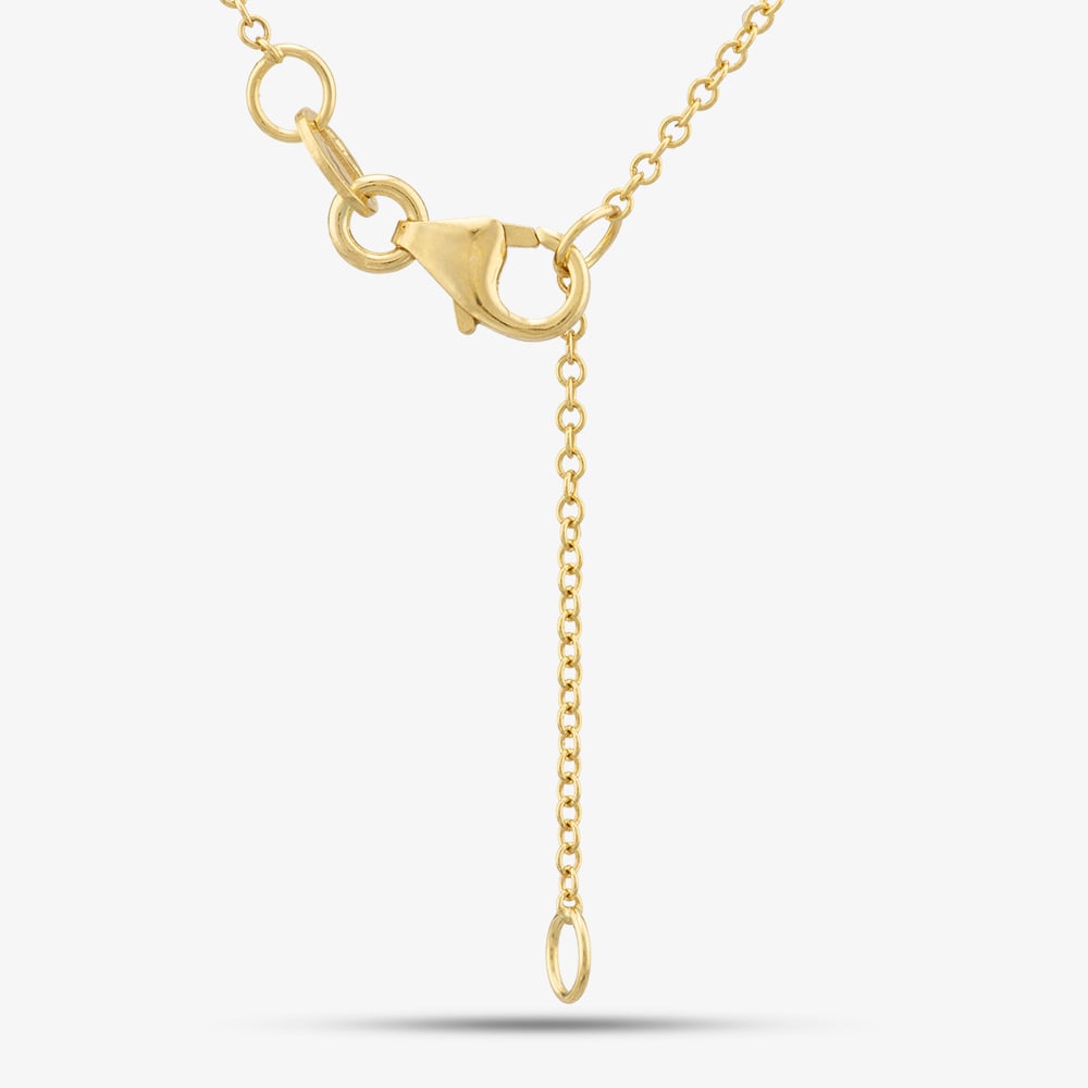 9ct Yellow Gold Pearl & Cubic Zirconia Necklace 1.13.7604