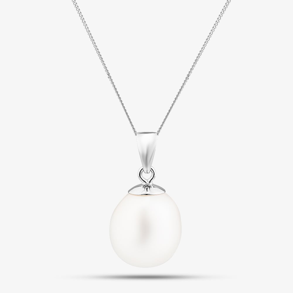 9ct White Gold Freshwater Pearl Pendant Necklace PNZ70057WG