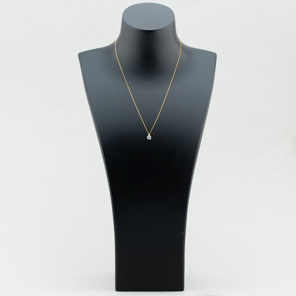 9ct Gold 5mm Round Cubic Zirconia Pendant 1.62.2712
