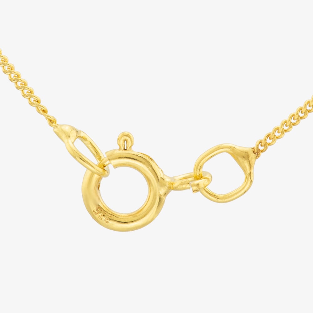 9ct Yellow Gold Cubic Zirconia Necklace 1.61.3852