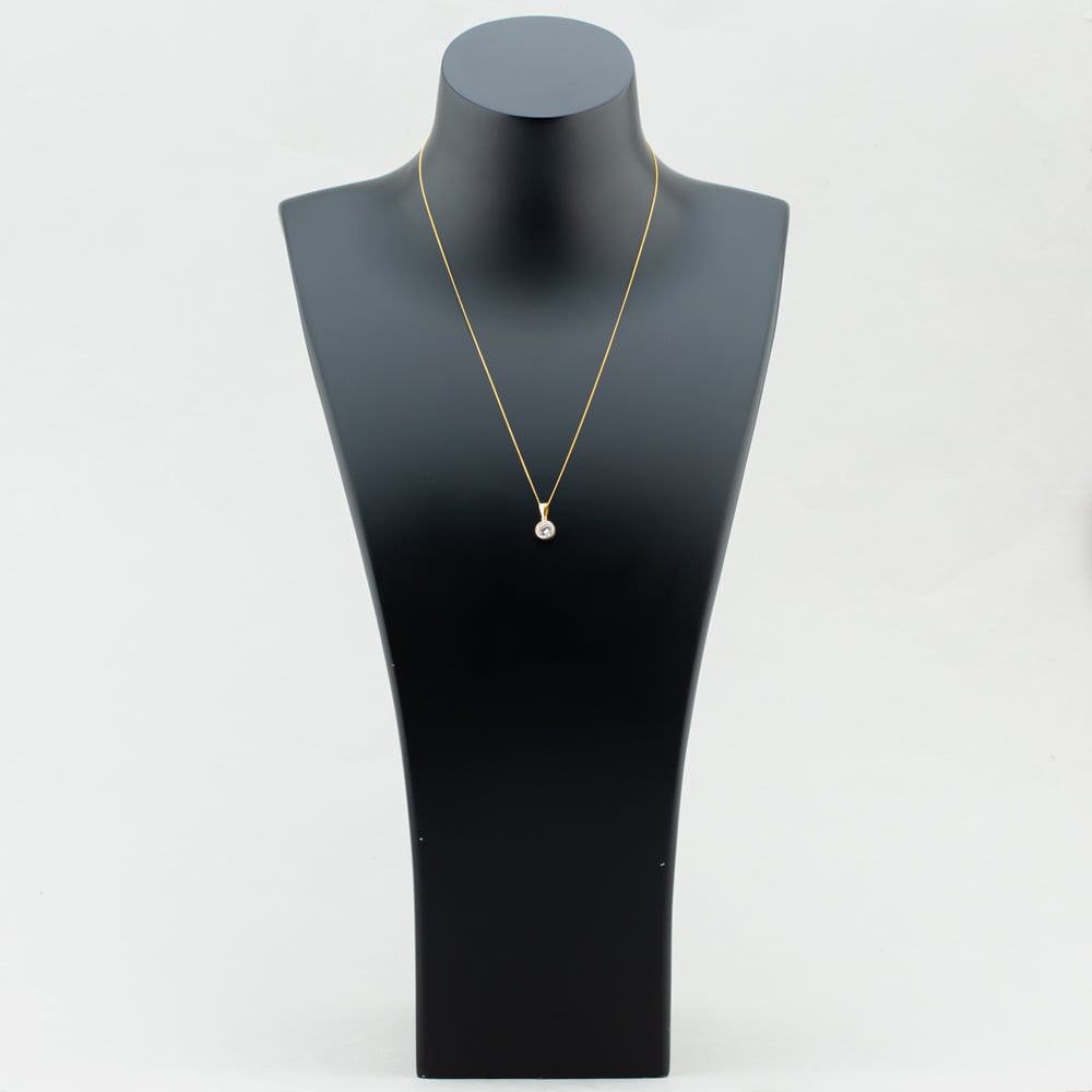 9ct Yellow Gold Cubic Zirconia Necklace 1.61.3852