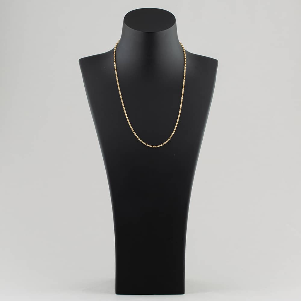 9ct Yellow Gold 20 Inch Oval Belcher Chain HOB080-20