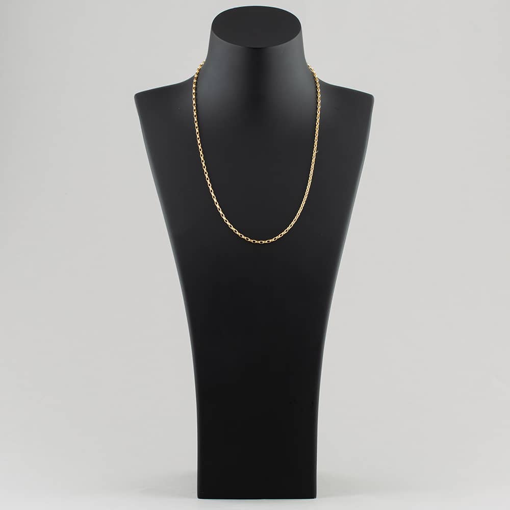 9ct Yellow Gold 20 Inch Oval Belcher Chain HOB100-20